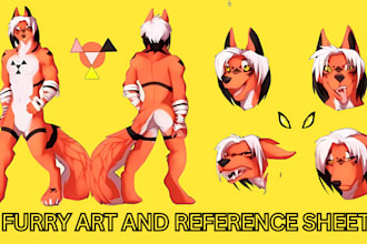 draw furry reference sheet nsfw furry furry art ref sheet for your fursona