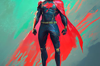 create a superhero comic character design