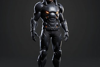 create 3d character models with rigging for games and animations