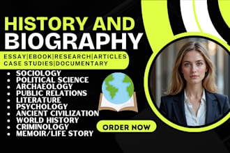 write american history, biography, memoir, sociology, literature, ai ebook