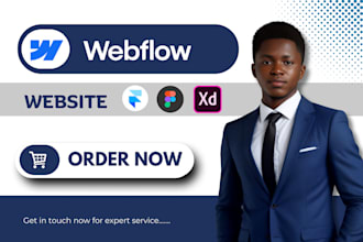 develop and design webflow website, webflow expert figma to webflow landing page