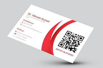 design a professional and unique business visiting card