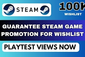 steam game wishlist, steam game promotion, steam game marketing, steam views