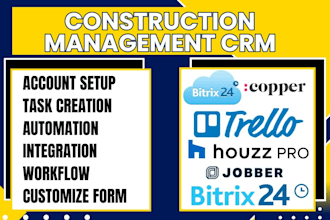 setup construction crm jobber trello bitrix24 houzzpro copper rooflink synapcus