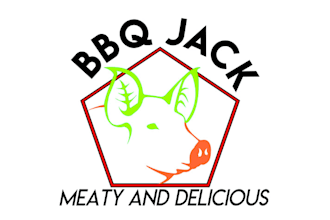 make super vegan pulled pork product restaurant logo