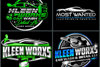 do auto detailing, auto repair, automotive logo design