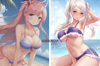 draw anime couple character anime animation  nsfw or sfw art character design