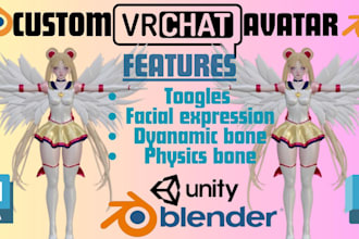 create custom vrc character furry avatar nsfw avatar vtuber model 3d character