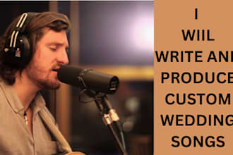 be your lyric writer, composer, singer, music producer for wedding song