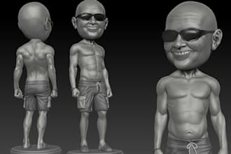 sculpt 3d model, 3d action figure,3d articulated figure, bobblehead for printing