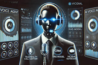 build ai telehealth voice agent, ollama, vicidial outbound agent, twilio twiml