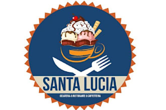 design food truck ice cream cake restaurant logo