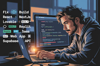 fix build react nextjs lovable bolt new replit v0 saas mvp web app supabase api