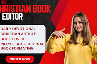 edit, format, design christian ebook, devotional prayer book journal on kdp