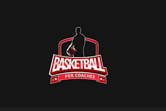 design a modern, minimalist basketball logo for your brand
