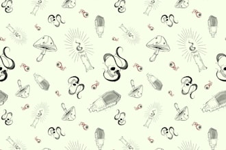 design spooky repeated patterns