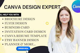 design or redesign branded canva template, brochure, flyer, graphic design
