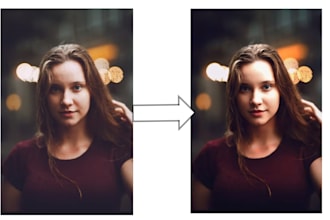 fix blurry photos and photos retouching