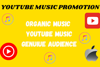 do organic youtube music video promotion for genuine subscribers and views