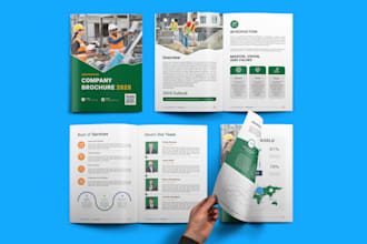 do company profile,layout design,booklet, brochure,annual report,pdf design