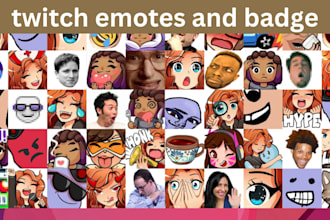create stunning twitch subscriber badges and emotes