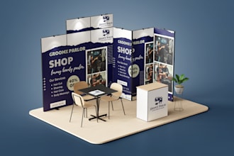 design trade show booth design backdrop exhibition trade show banner