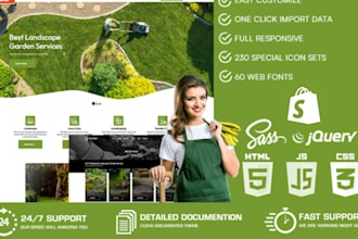 build gardening shopify store gardening tools and supplies shop ecommerce store