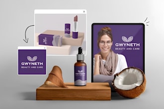 design fashion, cosmetic, skincare and beauty logo with free source file