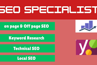 assist with on page SEO checklist organic link building