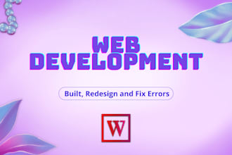 built or fix your wordpress website