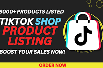 expertly list and optimize products for tiktok shop