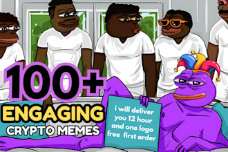 make viral crypto meme and high quality crypto memes