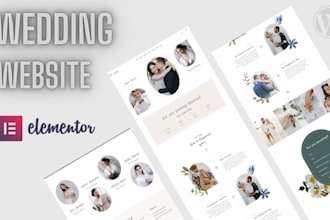 design a wedding website for digital invitations and rsvp
