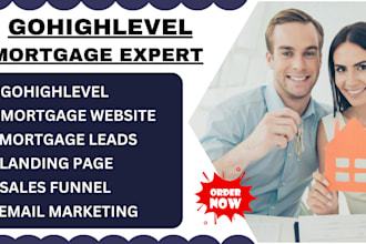 build gohighlevel mortgage website mortgage leads mortage sales funnel