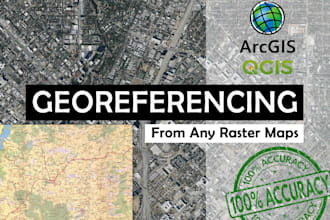 provide precise georeferencing services with landmark extraction for gis project