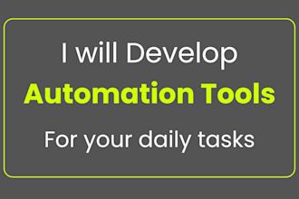 do automation and develop bots using python and selenium