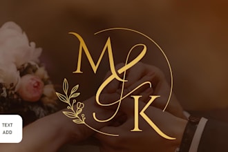 make wedding logo, monogram and initials or any graphics design