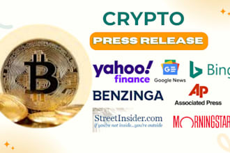 do crypto press release nft blockchain crypto press  release distribution
