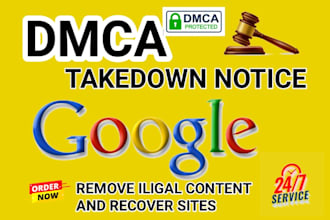 takedown infringing,defaming content from google, onlyfans, under dmca