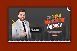 design website banner, advertising, header or slider