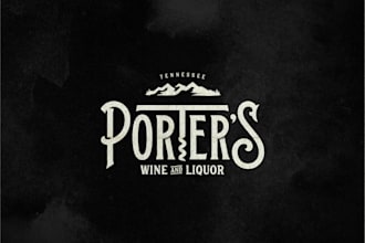 create a vintage and creative wine and liquor logo design
