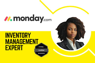 setup monday inventory management, CRM, com, task, customer, deal, ai expert