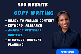 be your social media copywriter, content writer, email copy, sales copy, SEO