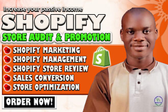 do shopify review, shopify audit and optimize shopify website for more sales