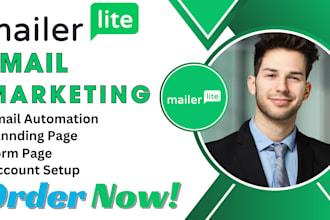 set up mailerlite email automation, popups, and landing pages professionally