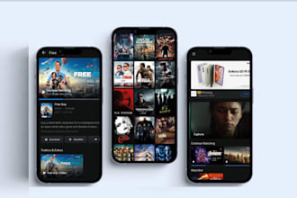 develop a video streaming, music streaming, live streaming, dating, smart TV app