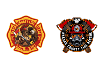 design unique firefighter logo