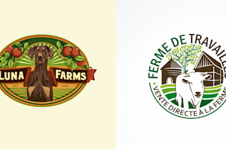 design unique agriculture landscape and lawn care logo