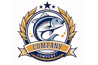 design eye catchy fishing logo with my own creative thinking