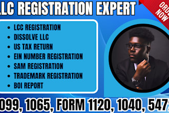 do samgov, nonprofit llc registration, formation, dissolve llc, itin, obtain ein